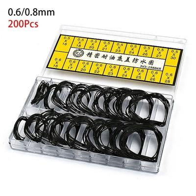 1Pack Durable Waterproof Watch Gaskets Rubber 0.5/0.6/0.7/0.8mm Rubber O-Ring Repair Tools Watch Back Case Rubber for Watchmaker