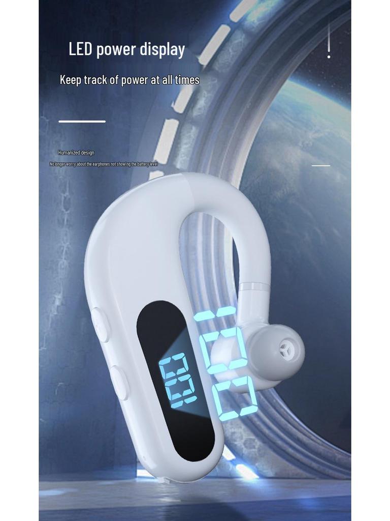 New Wireless Bluetooth Over-Ear Headset with Digital Display, Long Battery Life, and Large Standby Capacity