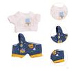 Mini 17cm 6inch Doll Clothes Costume Girl Outfits for Pendant White Blue