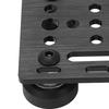 Aluminum Alloy V-Wheel Plate Pulley Kit, Low Friction   Backing Plate for CNC Machine, with Quiet Design and   Bearings