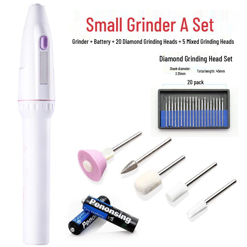 Handheld Electric Mini Grinder for Nail Polishing, Tooth Care, Jade Polishing, Drilling, and Engraving