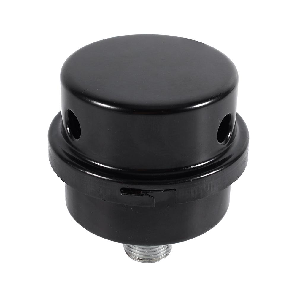 Černý železný sací filtr vzduchového kompresoru Tlumič sání Závit 38" 16MM