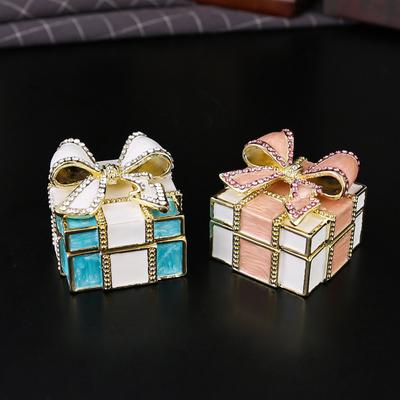 Émail Diamant Princesse du Vent Boîte à Bijoux Boîte à Bijoux Boîte à Bague de Demande Boîte à Bijoux Boîte de Rangement pour Collier