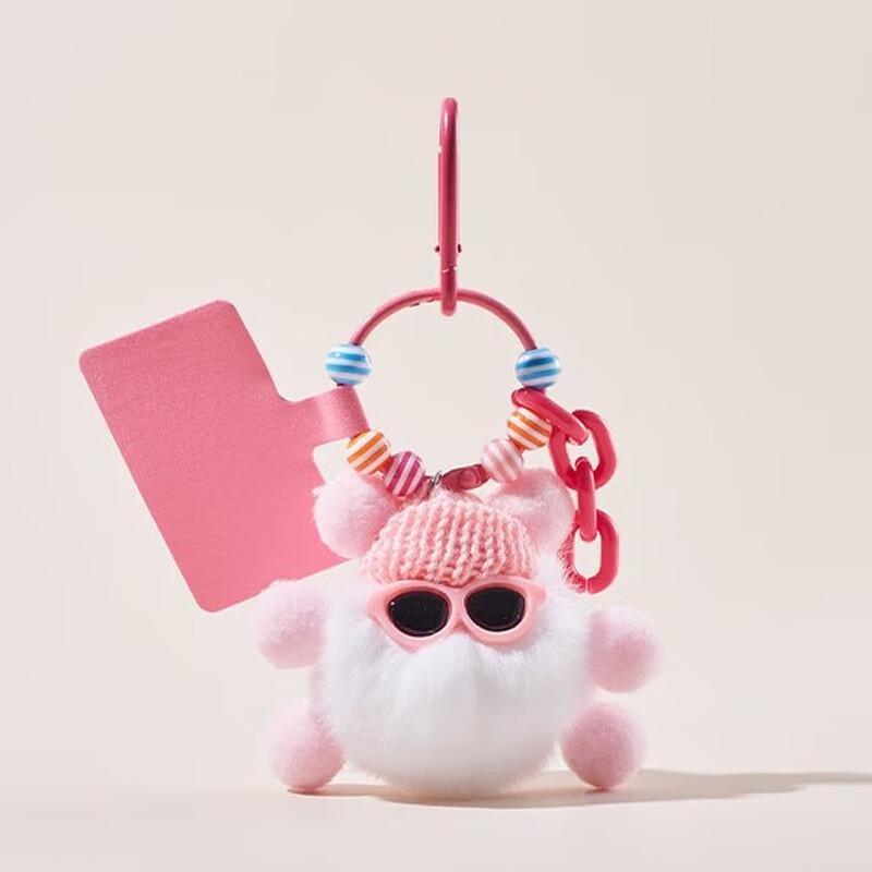 Милый брелок-помпон из меха кролика Рекса и подвеска на сумку