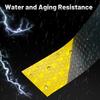 5CM*10M Hoge Zichtbaarheid Reflecterende PVC Wegverkeer Waterdicht Veiligheid Geel en Zwart Keper Auto Reflecterende Strips Waarschuwingstape