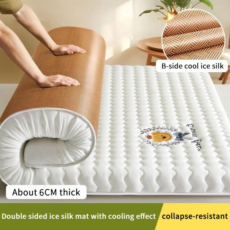 Latex Cooling Mat Mattress Breathable Ice Silk Latex Mattress Pad For Bed Home