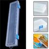 1Pc White Plastic Storage Box 33×7×3.5cm Multifunctional Organizer for Brushes Pens Pencils Painting Drawing Sewing Hand Tools