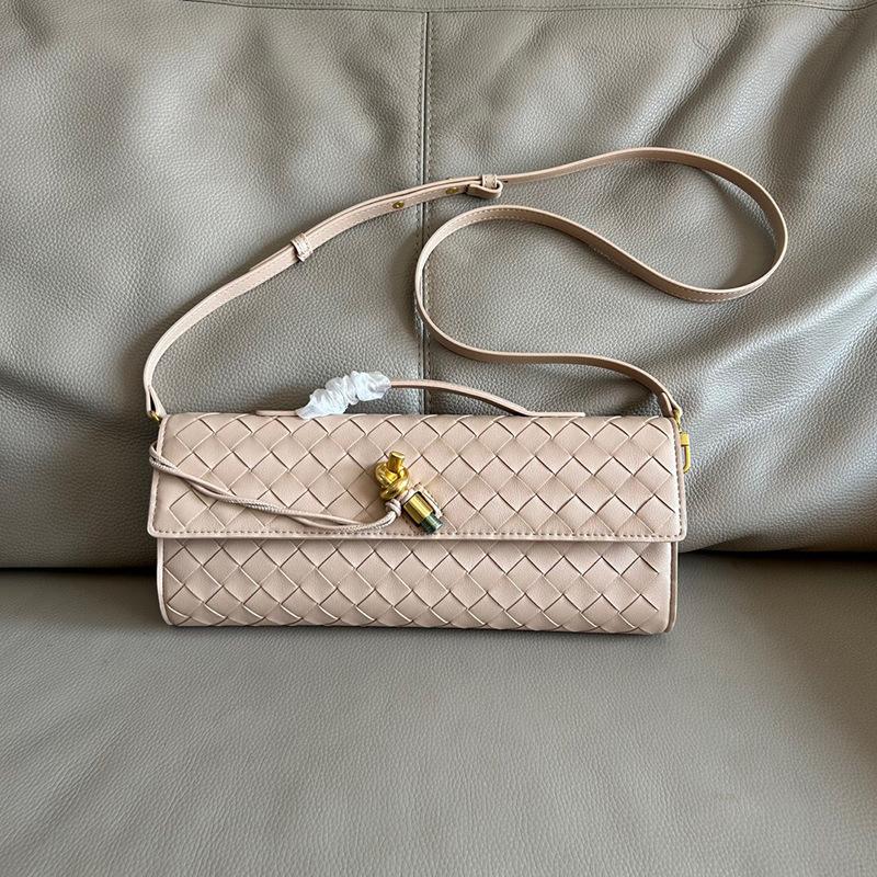 Neue Clutch handgewebte Handtasche Abendtasche Leder-Schloss-Tasche Umhängetasche Messenger Bag Damen Handtasche