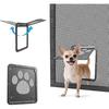 PETLESO Small Dog Door for Screen Door, Cat Door 8"×10" Magnetic Flap Self-Closing, Pet Screen Door for Sliding Door, Puppy Doggy and Cat Door Built