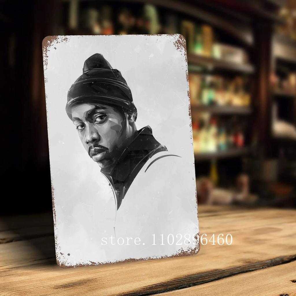 nas rapper Metal Plaques & Signs wall decor Vintage Tin Signs Captain Metal Poster Decor for Bar Pub Club Wall Decoration