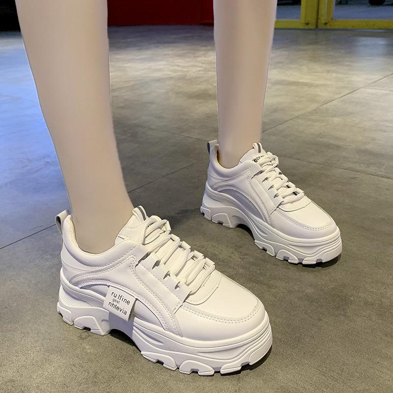 Spring new dad shoes female students platform heightening sports shoes female casual shoes children's tide
