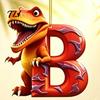 Einzigartiges Dinosaurier-Geschenk für Jungen Mädchen 26 Buchstaben Cartoon Adventskalender, 2D Acryl Dino Figuren Kalender Weihnachtsdekorationen, 24 Tage Countdown