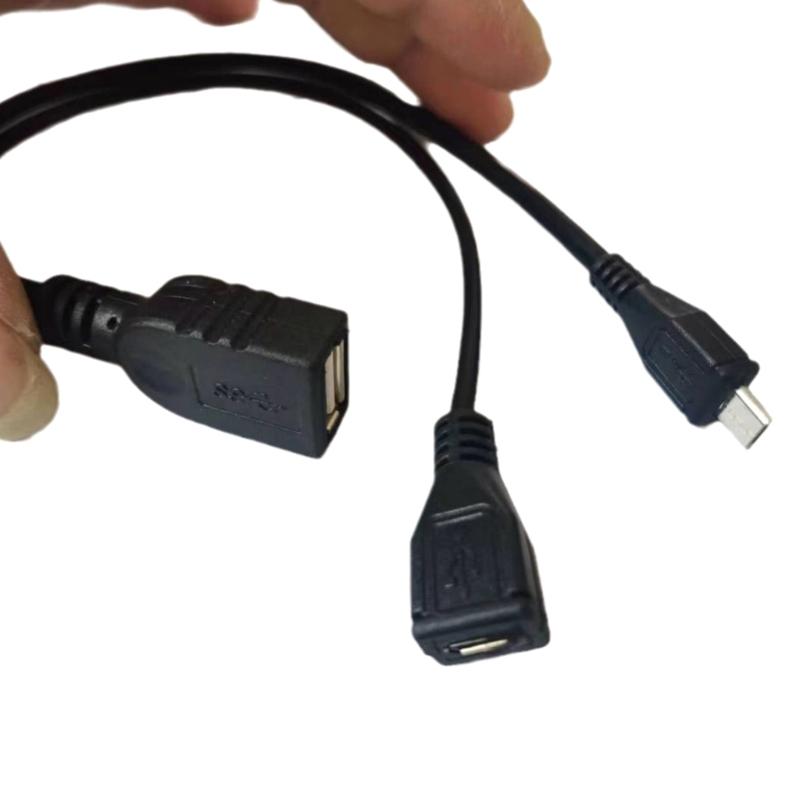 480Mbps Fast Speed Transmission OTG USB Female Splitter Adapter for Phone Tablet Replacement 20cm OTG Cable