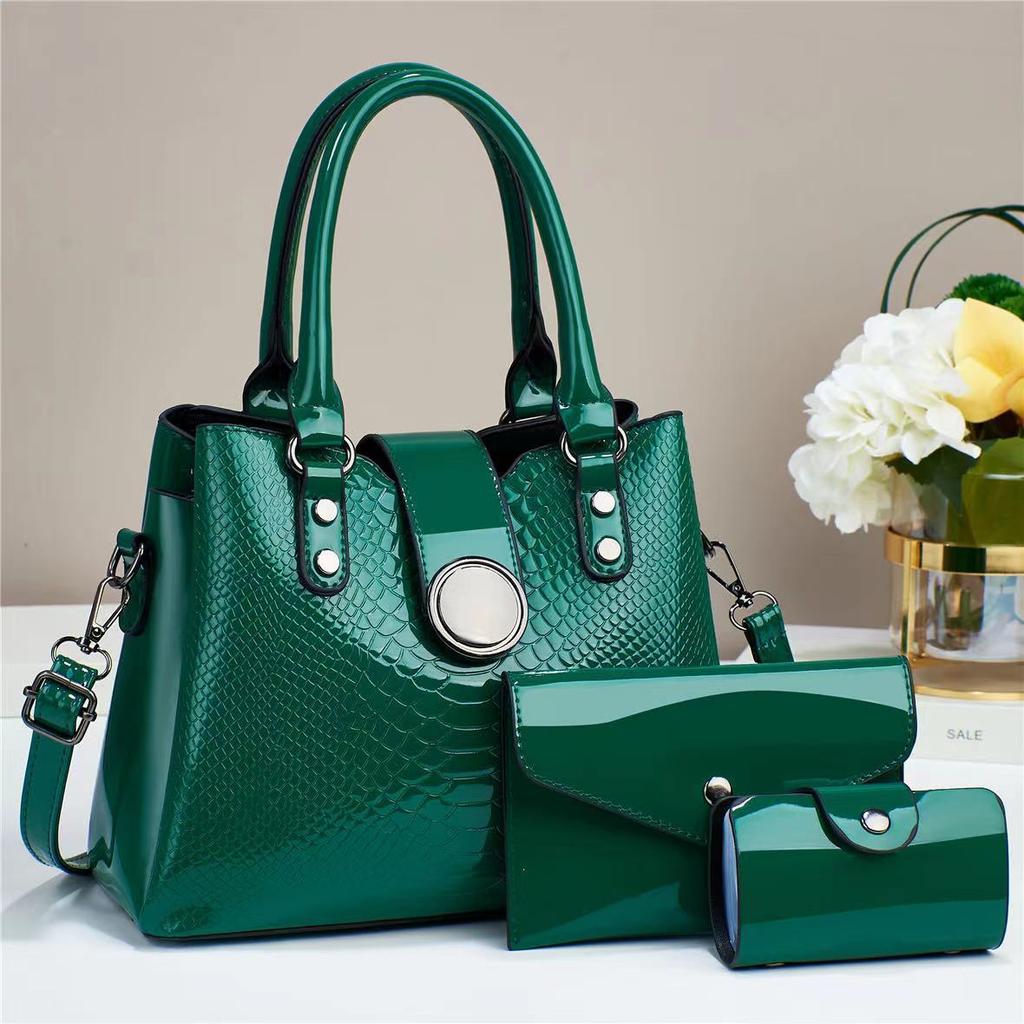 Fashion New Design High-grade Handbag Bag Leisure Large Size Capacity Three-piece Complete Set Single Shoulder Crossbody Bag Practical