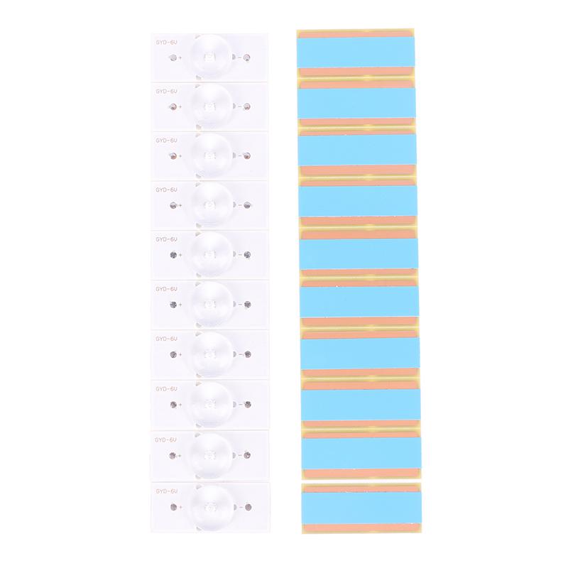 10Pcs General Direct Type 3V 6V Lamp Beads Tv Led Backlight With Optical Lens