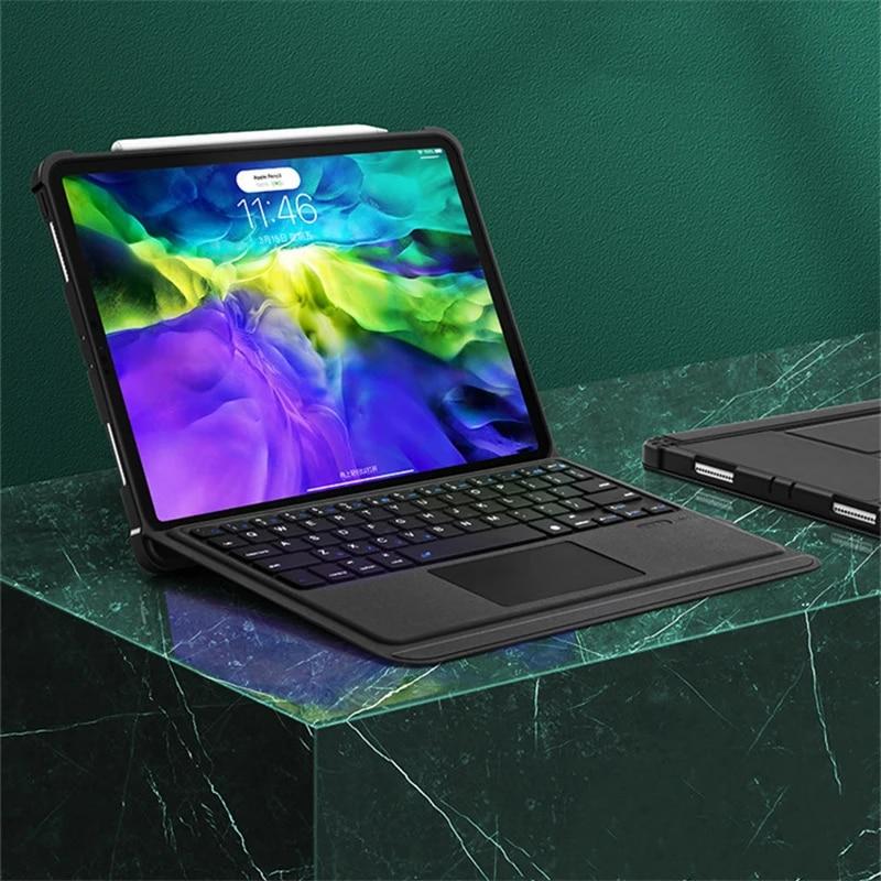Magic Touch Pad Keyboard For iPad Pro 11 Case 2021 2020 Air 4 Bluetooth Keyboard Case For Apple iPad 10.2 9th 8th 7th