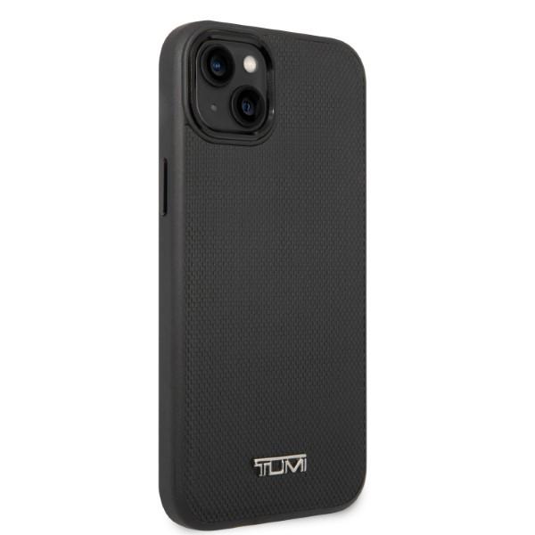 Tumi Tuhmp14Srbak iPhone 14 / 15 / 136,1 Czarny/Black Hardcase Leather Balistic Pattern Magsafe