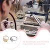 Brass Ring Base Portable DIY Fashionable Adjustable Open End Solid Color 12mm Jewelry Making Holder Findings Accessories