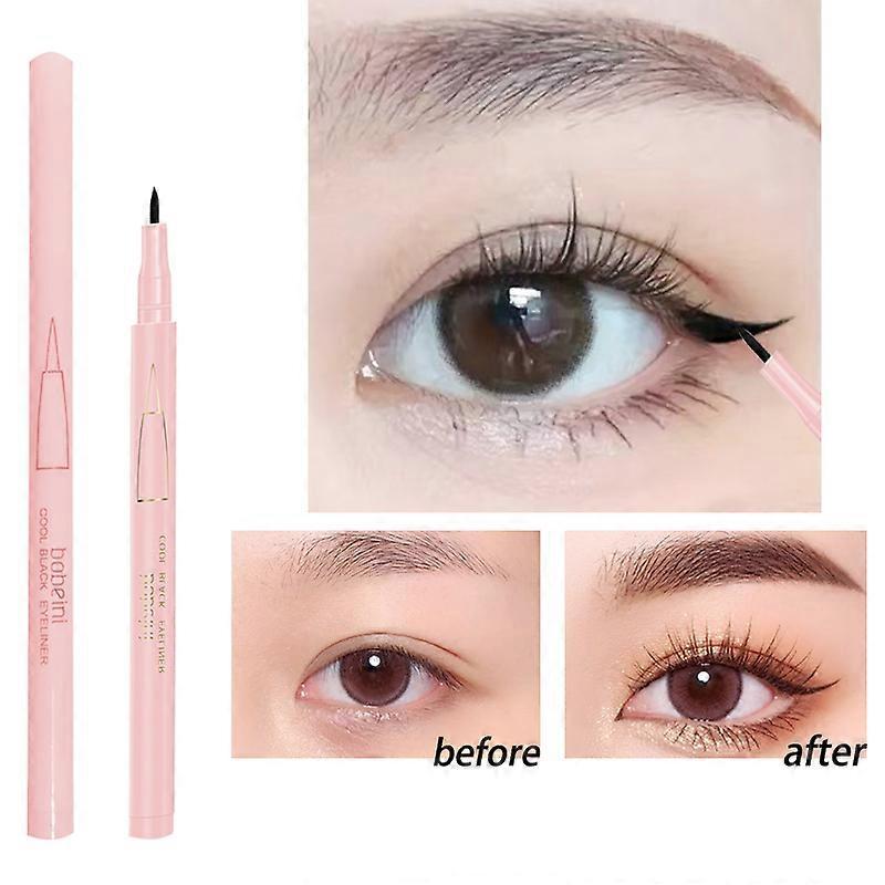 Ultra-fine Liquid Eyeliner Pen, Long-lasting Easy To Color Not Easy To Smudge, Beginner Makeup Eyeliner Pen Two Colors Optional