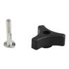 ABS Plastic Lawn Mower Bolt Handle Knob Zinc-plated Iron
