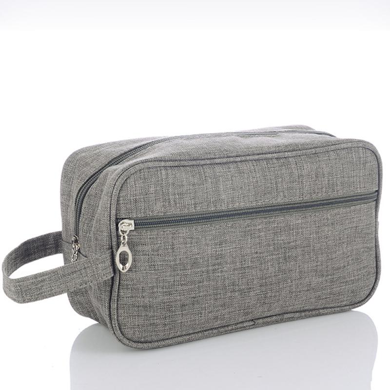 Men Travel Shaving Kits Cosmetic Makeup Organizer Women Toiletry Bag with Double Compartments Beauty