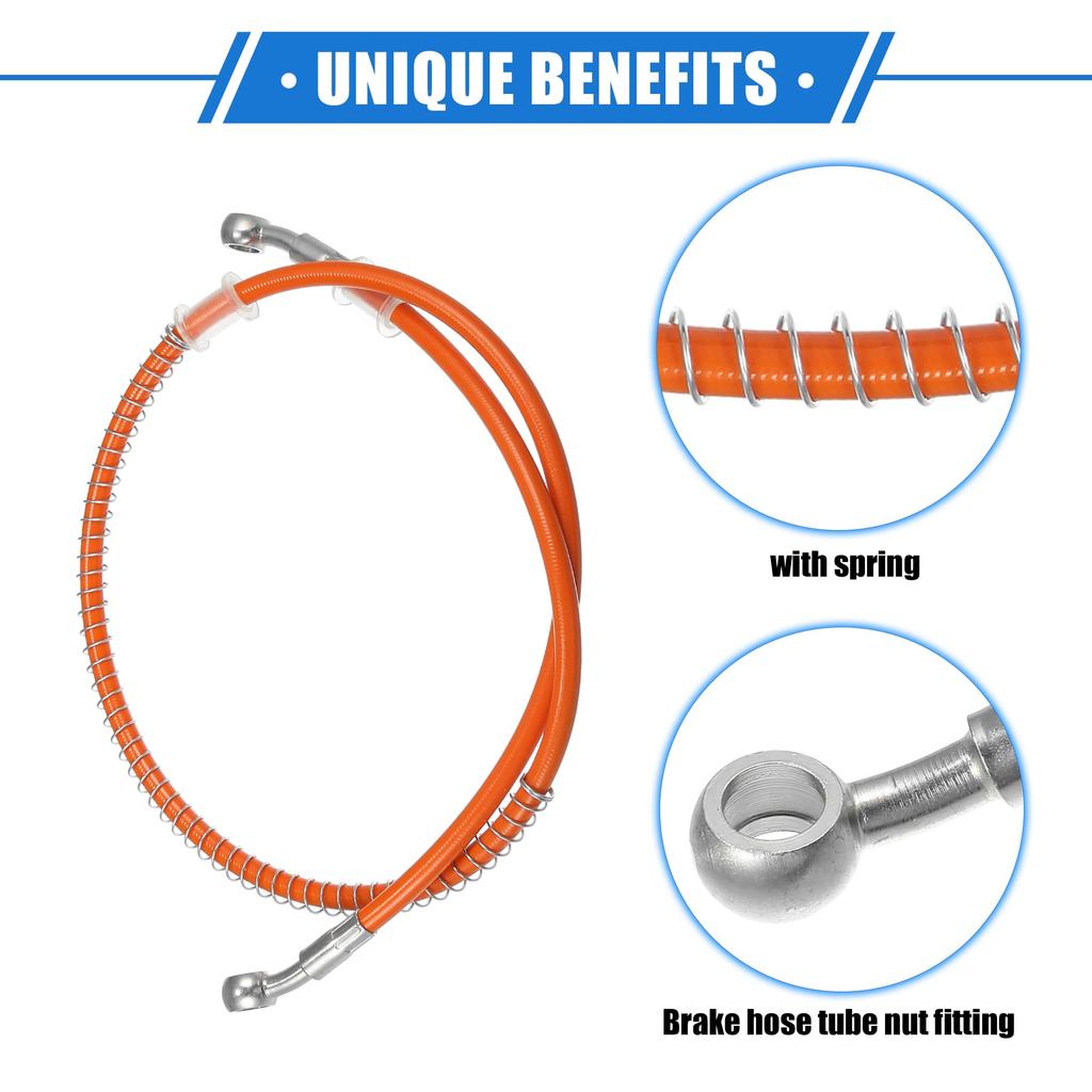 VekAuto Bike Brake Hose Clutch Hose Oil Hose with Spring