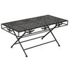 VidaXL Folding Coffee Table Vintage Style Metal 100 X 50 X 45 Cm Black