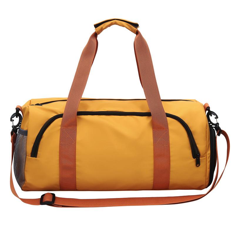 

Dry and Wet Separation Sports Fitness Bag Men s and Women s Shoe Compartment Travel Bag Large-capacity Commuting Business Trip Shoulder Storage Bag помаранчевий