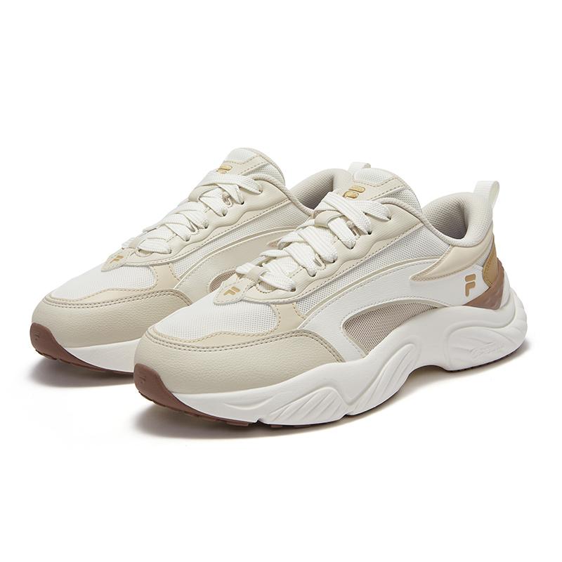 FILA Fusion Conch DX Casual Low-Top Sneakers Men sneakers White Brown T12M441505FSB
