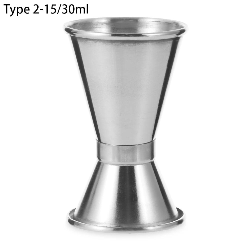 15/30ml oder 25/50ml Cocktail Bar Jigger Design Japanischer Edelstahl Messbecher Jigger Double Spirit Barkeeper Küchengadg