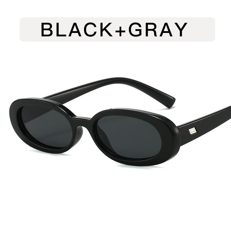 

New Elliptical Small Frame Women Sunglasses Man Retro Personalized Sun Glasses Fashion Trend Outdoor Anti Uv Eyeglasses Uv400