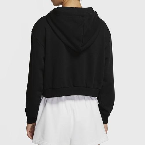 Nike Women's Black Cropped Hoodie