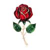 Elegant 3D Drip Enamel Rose Brooch Zinc Alloy Lapel Pin Providing Lightweight Comfort for Stylish Everyday Accessory