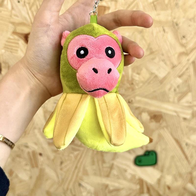 Brainrot Plush Toy Keychain Cute Tung Sahur Crocodile Shimpanzini Doll Bananini Gift for Kids