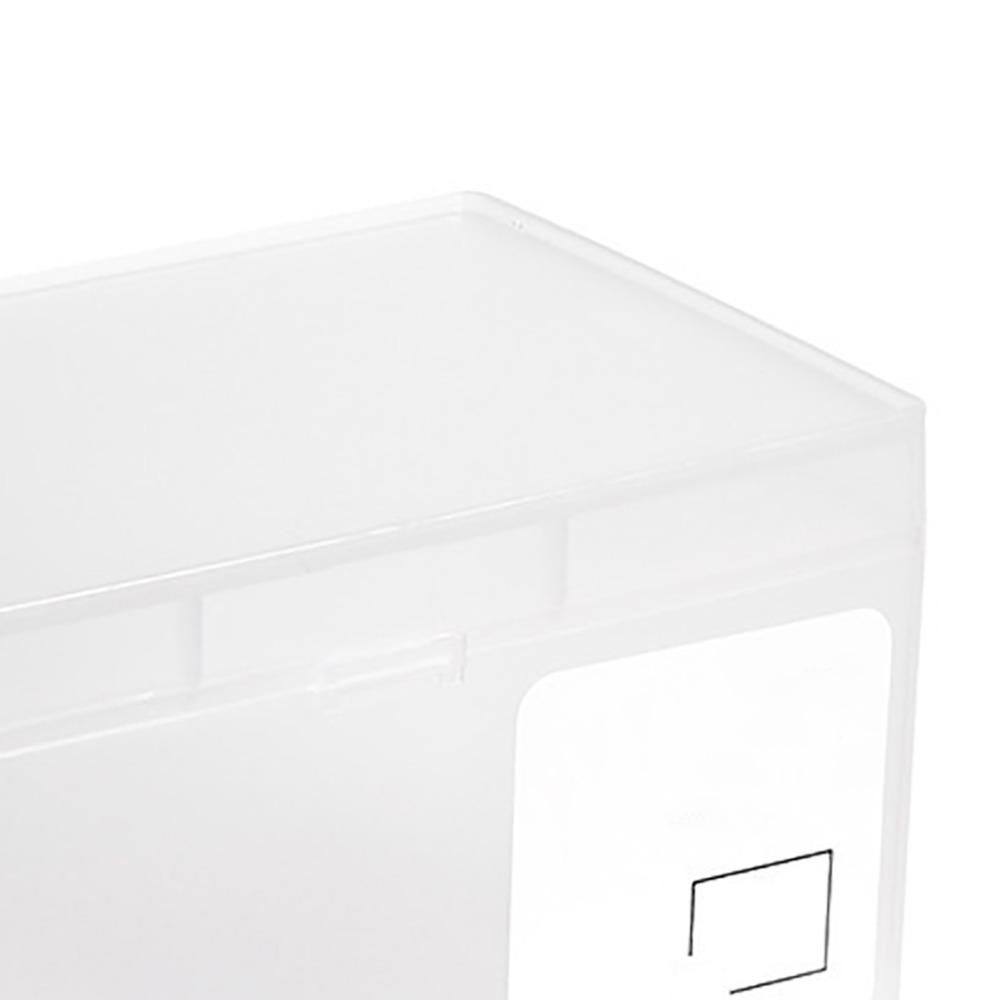 Collecting Small Items Clear Card Storage Box Stackable PP Cosmetic Organizer Portable Rectangle Plastic Card Box Home Use