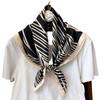 Korean Spring and Autumn New Decorative Small Scarf Women's Striped Scarf Fashion Temperament Square Scarf Decorative Hairband Tie Scarf