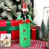 Nordic style wine bottle Christmas decorations, plush wine bottle bags, Christmas red wine set, restaurant party