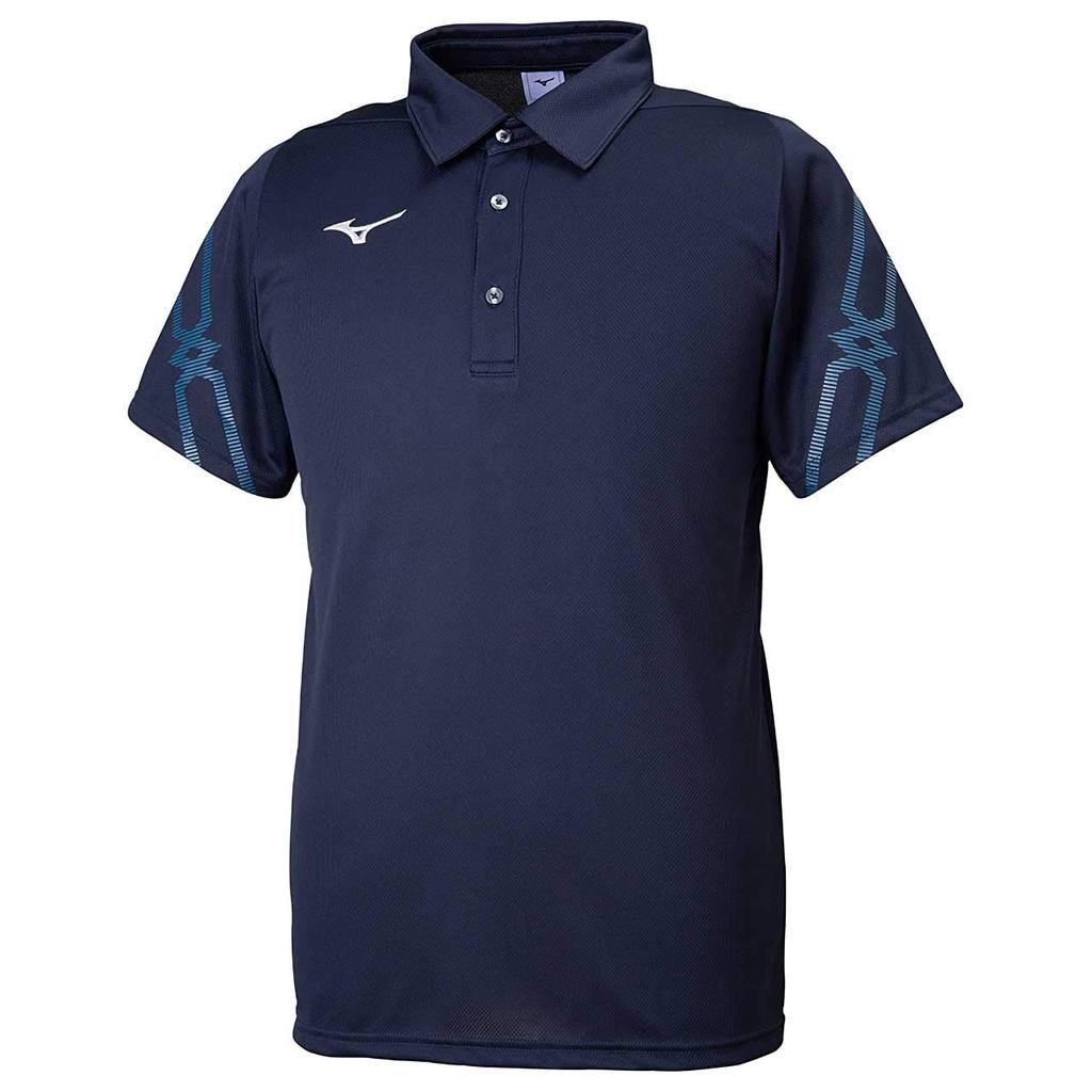 Mizuno MCL Training Polo Deep Size XS Shirt, 32MA9176, Navy, (Japan)