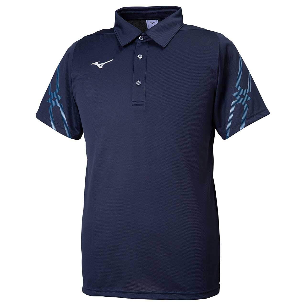 

Mizuno MCL Training Polo Deep Size XS Shirt, 32MA9176, Navy, (Japan)