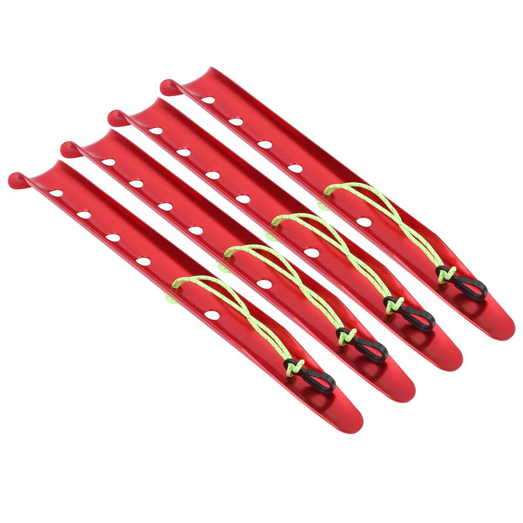 4pcs Aluminium Alloy Tent Pegs Stake Windproof Ushaped Snow Mud Nails Camping Equipment