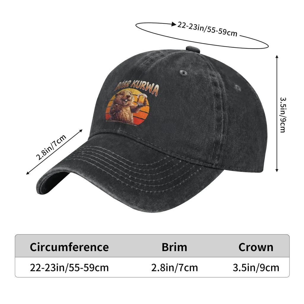 Bobr Kurwa Bober Beaver Bobr Casual Baseball Cap For Men Women Summer  Running Trucker Hat Fashion Adjustable Baseball Caps