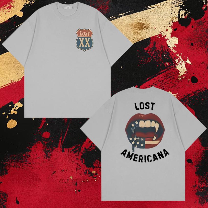 Hot Rapper MGK Lost Americana Tour 2026 Short Sleeve Tshirts New Unisex WOMEN Oversized Cotton T Shirt Unisex Fashion Trend Tops