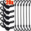 Heavy Duty Bungee Cords with Hooks Elastic Tie Down Straps for Car Roof Rack Motorcycle Luggage Cargo Net Camping Tent Rope