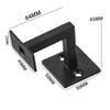 Stair Handrail Bracket Bannister Wall Support Black Hand Rail Balustrade  Support Household Mounting Staircase Bracket Accessori