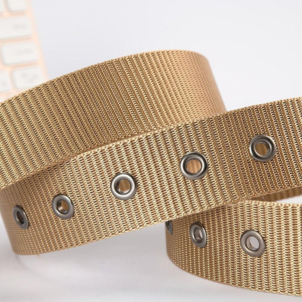 Pants Vintage Nylon Canvas Braided Belt Ladies Dress Strap Weave Waist Band Pin Buckle Waistband