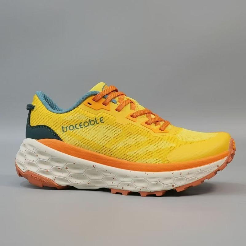 Klassiek Merk Comfortabel Ademend Lopen Joggen Schoen Topkwaliteit Sport en Vrije Tijd Schoen Unisex Antislip Off Road Hardloopschoen 45 geel