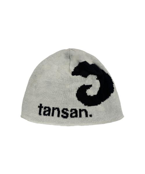 Tansanmageunesyum Jacquard Horn Logo Beanie (Ivory)