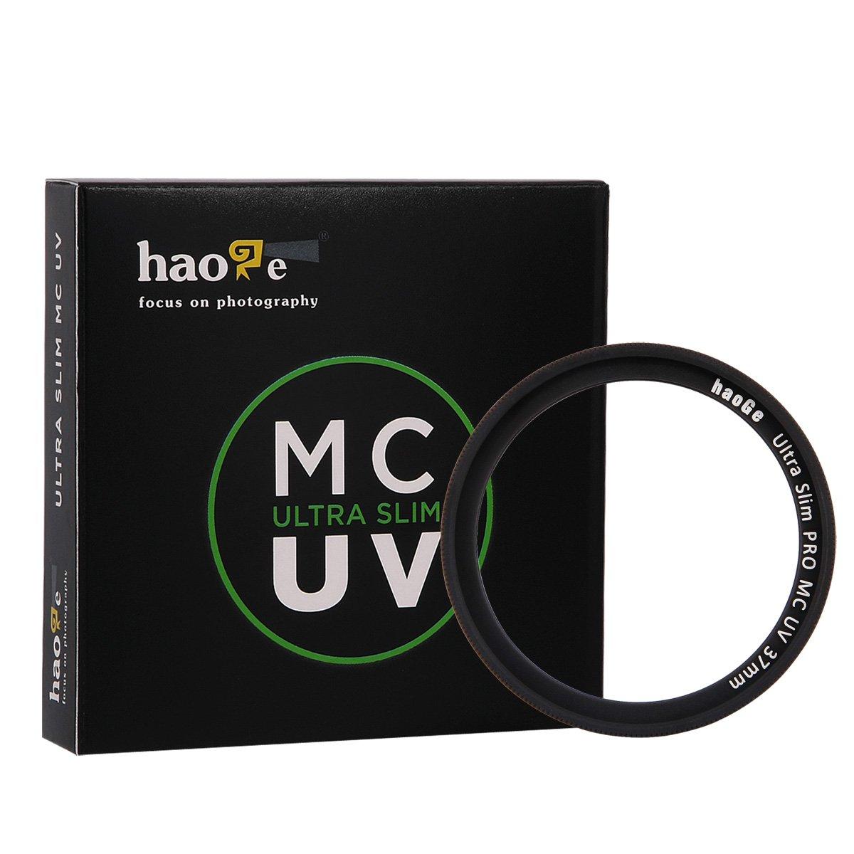 

Haoge 37mm Ultra Slim MC UV Protection Ultraviolet Lens Filter for Canon Nikon Sony Minolta Pentax Olympus Panasonic Leica Zeiss Tamron Digital Camera