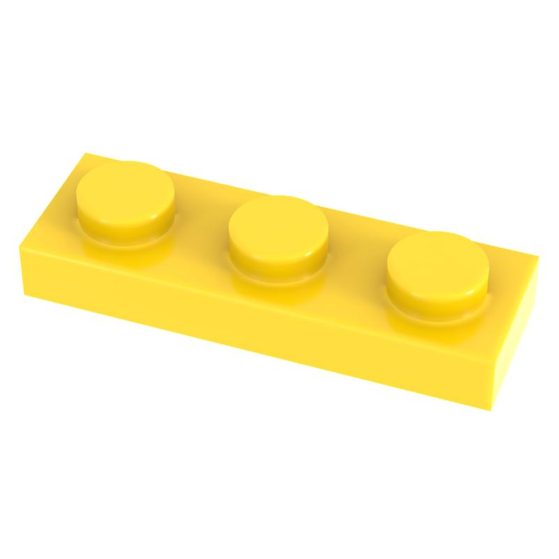 [Funbrick] 50 Stück Platte 1x3 3623 Kompatibel mit Bekannter Marke Bausteine Klassische Baustein Spielzeuge MOC DIY