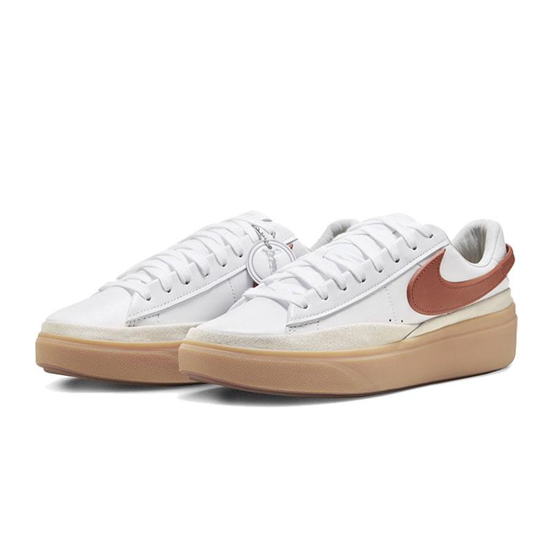 Nike Blazer Phantom Low Weiß Dunkelrotbraun Summit White Sneaker Skateschuhe HF3119-100